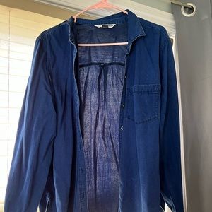 Classic Blue Button Up- Old Navy XL